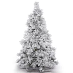 3.5 Foot Alberta Flocked Tree: Unlit