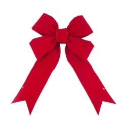 15H X 12W Inch Red Velvet Indoor Bow