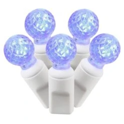 34 Foot G12 Berry LED White Light Strand - 4 Inch Spacing: Blue Lights