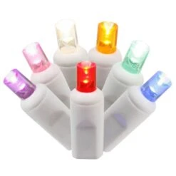 50 Foot Wide Angle LED White Light Strand - 6 Inch Spacing: 100 Multi-Color Lights