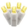 25 Foot Wide Angle LED White Light Strand - 6 Inch Spacing: 50 Yellow Lights