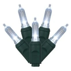 34 Foot Italian LED Light Strand - 4 Inch Spacing: Cool White Lights